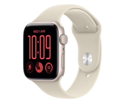 Smartwatch Apple Watch SE 3 44/Księżycowa Poświata Alu/Piaskowy Pasek M/L GPS
